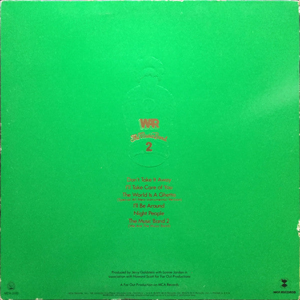 War - The Music Band 2 - VG+ LP Record 1979 MCA USA Original Vinyl - Funk / Soul / Jazz-Funk - Shuga Records
