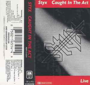 Styx - Caught In The Act Live - Used Cassette 1984 A&M Tape - Classic Rock / Soft Rock