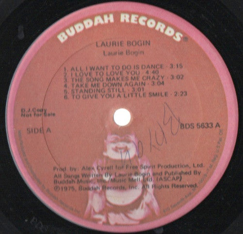 Laurie Bogin - The Exceptional Laurie Bogin - VG LP Record 1975 Buddah USA Promo Vinyl - Soul / Funk - Shuga Records