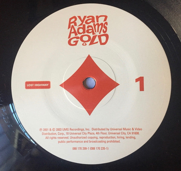 Ryan Adams - Gold (2003) - Mint- 2 LP Record 2017 Lost Highway USA Vinyl - Alternative Rock / Country Rock - Shuga Records
