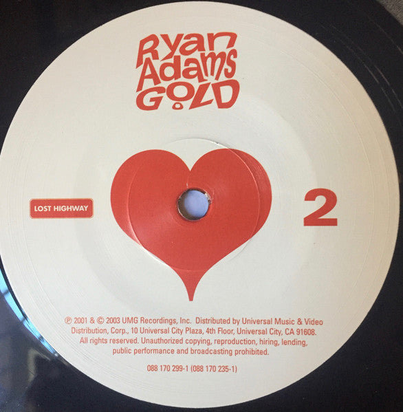 Ryan Adams - Gold (2003) - Mint- 2 LP Record 2017 Lost Highway USA Vinyl - Alternative Rock / Country Rock - Shuga Records