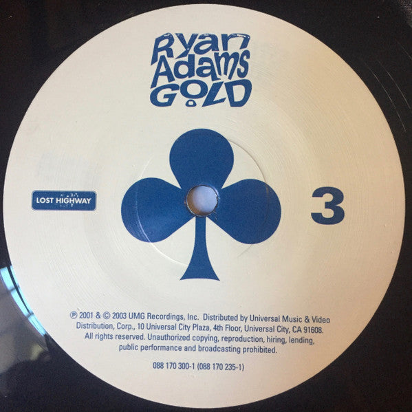 Ryan Adams - Gold (2003) - Mint- 2 LP Record 2017 Lost Highway USA Vinyl - Alternative Rock / Country Rock - Shuga Records