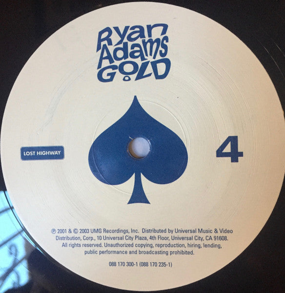 Ryan Adams - Gold (2003) - Mint- 2 LP Record 2017 Lost Highway USA Vinyl - Alternative Rock / Country Rock - Shuga Records