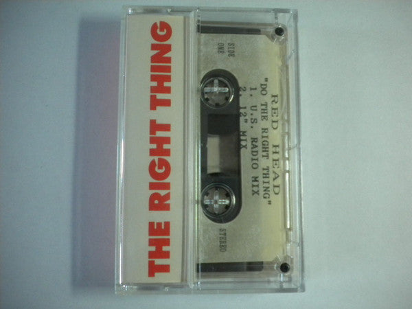 Redhead Kingpin And The FBI - Do The Right Thing - VG+ Cassette Single 1989 Virgin Promo Test Tape - Hip Hop - Shuga Records