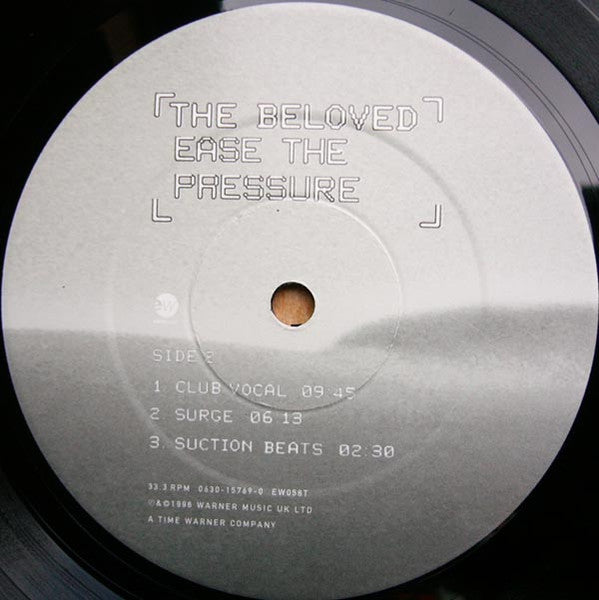 The Beloved - Ease The Pressure - VG+ 12" Single Record 1996 EastWest UK Original Vinyl - Progressive House / House - Shuga Records