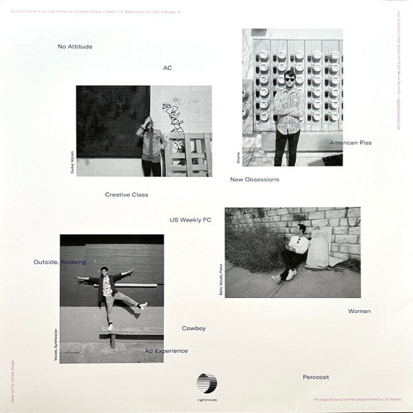 US Weekly - US Weekly - Mint- LP Record 2017 Nightmoves USA Vinyl, Poster & Download - Rock / No Wave - Shuga Records