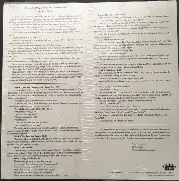 Ken Kesey - The Acid Test (1966) - New LP Record Store Day 2017 Jackpot USA RSD - Spoken Word / Experimental / Poetry - Shuga Records
