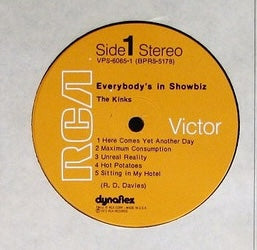 The Kinks - Everybody's In Showbiz - VG+ 2 LP Record 1972 RCA Victor Original Vinyl & Insert - Pop Rock / Classic Rock - Shuga Records