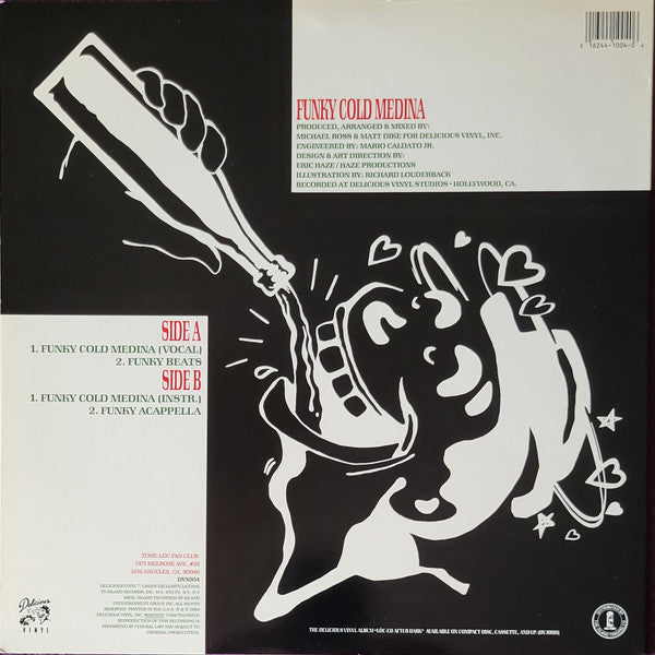 Tone-Lōc - Funky Cold Medina - Mint- 12" Single Record 1989 Delicious USA Vinyl - Hip Hop - Shuga Records