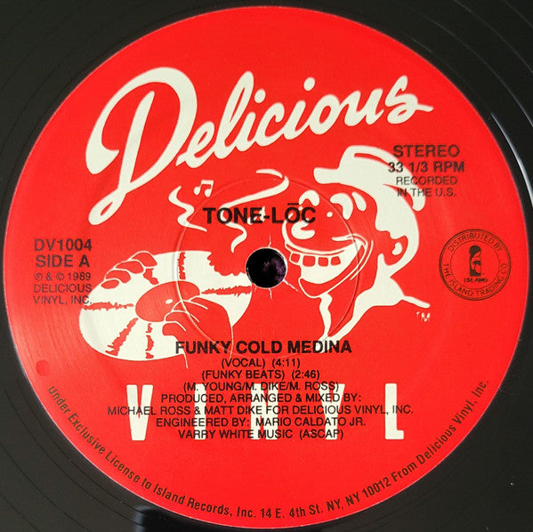 Tone-Lōc - Funky Cold Medina - Mint- 12" Single Record 1989 Delicious USA Vinyl - Hip Hop - Shuga Records