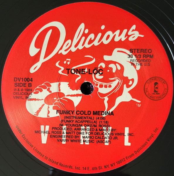 Tone-Lōc - Funky Cold Medina - Mint- 12" Single Record 1989 Delicious USA Vinyl - Hip Hop - Shuga Records