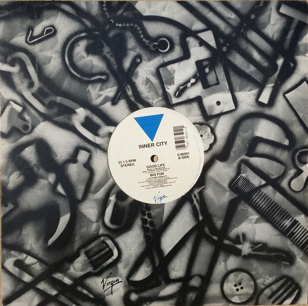 Inner City - Good Life - VG+ 12" Single Record 1988 Virgin USA Vinyl - Chicago House / Acid House - Shuga Records