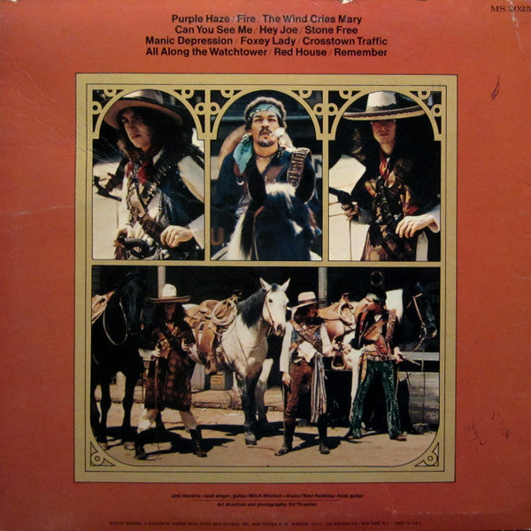 Jimi Hendrix Experience - Smash Hits (1969) - VG LP Record 1970 Reprise USA Vinyl - Classic Rock / Psychedelic Rock - Shuga Records
