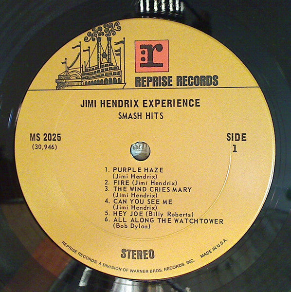 Jimi Hendrix Experience - Smash Hits (1969) - VG LP Record 1970 Reprise USA Vinyl - Classic Rock / Psychedelic Rock - Shuga Records