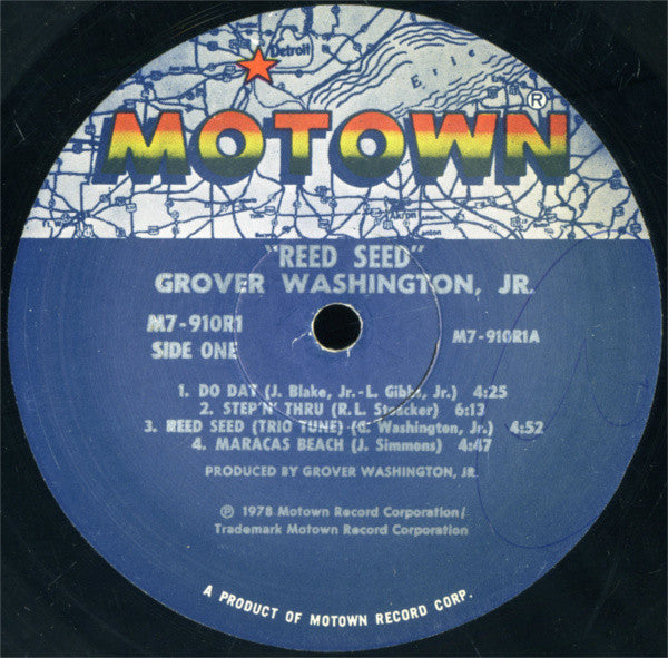Grover Washington, Jr. ‎- Reed Seed - VG+ LP Record 1978 Motown USA Original Vinyl - Jazz / Soul-Jazz / Jazz-Funk - Shuga Records