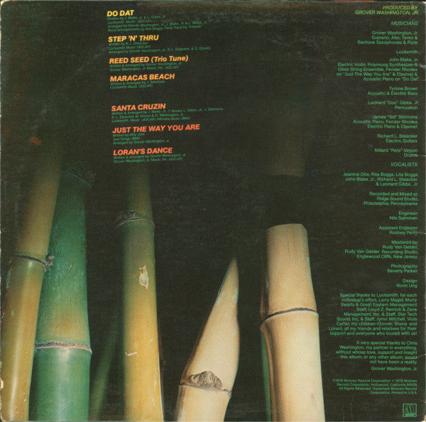 Grover Washington, Jr. ‎- Reed Seed - VG+ LP Record 1978 Motown USA Original Vinyl - Jazz / Soul-Jazz / Jazz-Funk - Shuga Records