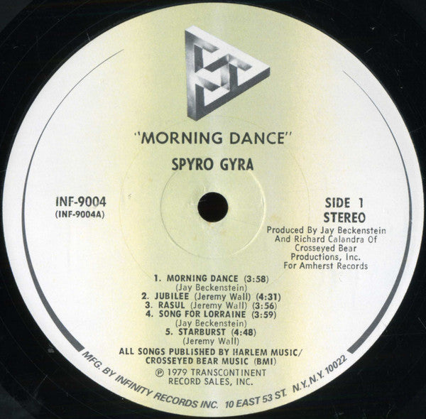 Spyro Gyra - Morning Dance - Mint- LP Record 1979 Infinity USA Vinyl - Jazz-Funk / Fusion - Shuga Records