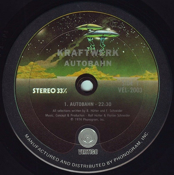 Kraftwerk - Autobahn - Mint- LP Record 1974 Vertigo Original USA Vinyl - Electronic / Experimental / Krautrock - Shuga Records