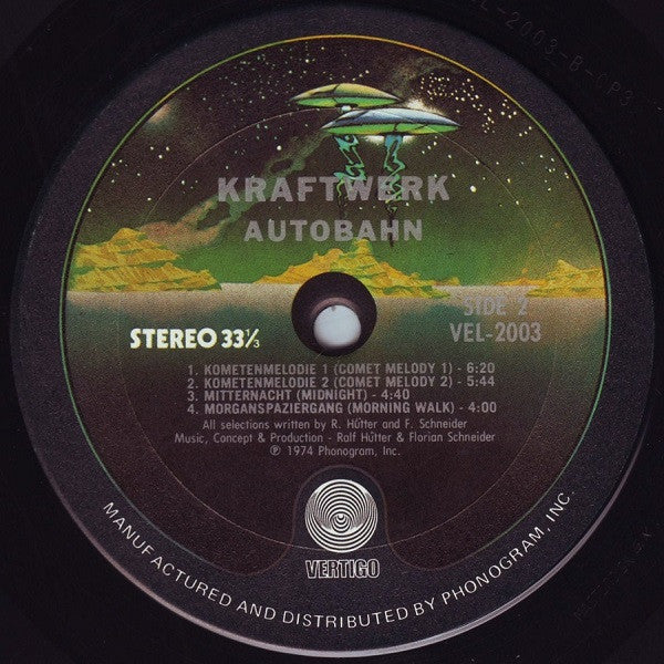 Kraftwerk - Autobahn - Mint- LP Record 1974 Vertigo Original USA Vinyl - Electronic / Experimental / Krautrock - Shuga Records