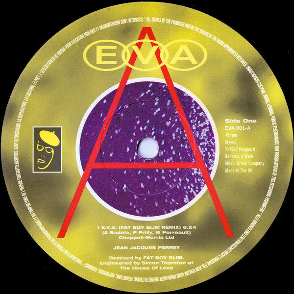 Jean Jacques Perrey - E.V.A. - VG+ 12" Single Record 1997 Vanguard UK Vinyl - Electronic / Big Beat / Experimental - Shuga Records
