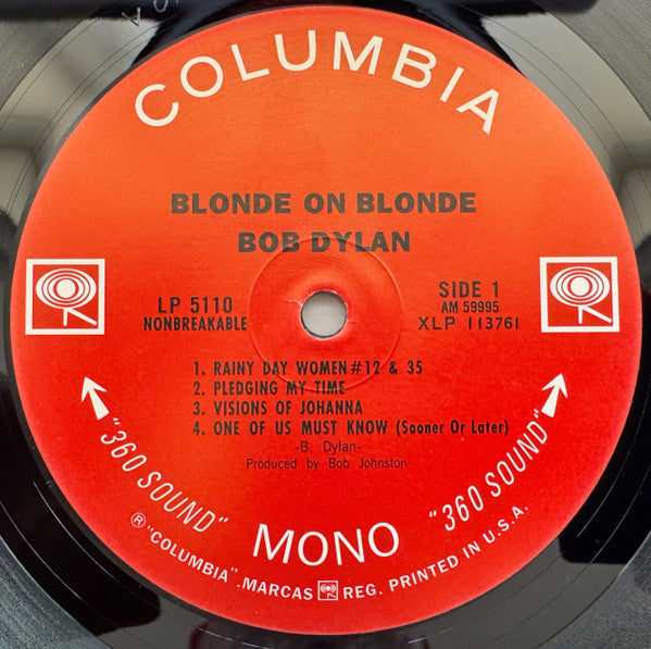 Bob Dylan - Blonde On Blonde (1966) - Mint- 2 LP Record 2002 Sundazed Columbia USA 180 gram Mono Vinyl - Pop Rock / Folk Rock - Shuga Records