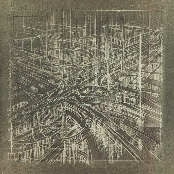The Bug Vs Earth - Concrete Desert - Mint- 3 LP Record 2017 Ninja Tune White And Black/Grey And Black/Red 180 gram Vinyl - Drone / Dub / Doom / Abstract