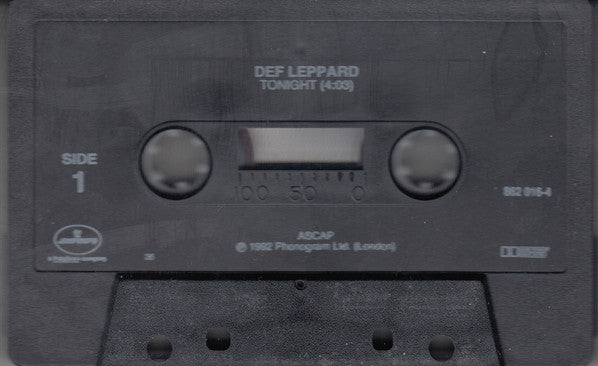 Def Leppard - Tonight - VG+ Cassette Single 1993 Mercury USA Tape - Pop Rock / Hard Rock - Shuga Records