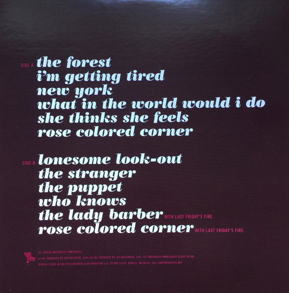 Lynn Castle - Rose Colored Corner - Mint- LP Record 2017 USA Black Vinyl & Booklet - Country - Shuga Records