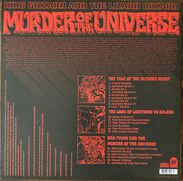 King Gizzard And The Lizard Wizard – Murder Of The Universe - New LP Record 2017 ATO Ashes of the Universe Edition 180 gram Vinyl, Book, Giant 24' x 24" Promo Poster, 2x Promo Stickers & Download - Psychedelic Rock / Garage Rock