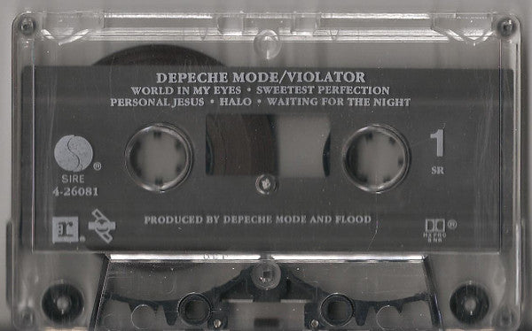 Depeche Mode - Violator - VG+ Cassette 1990 Sire Reprise Mute Tape USA - Synth-pop - Shuga Records