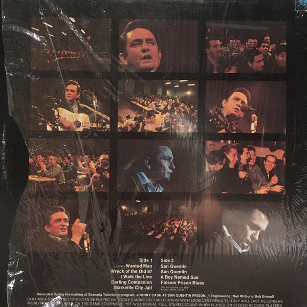 Johnny Cash - Johnny Cash At San Quentin - VG+ LP Record 1969 Columbia USA Original Vinyl - Country / Country Rock - Shuga Records