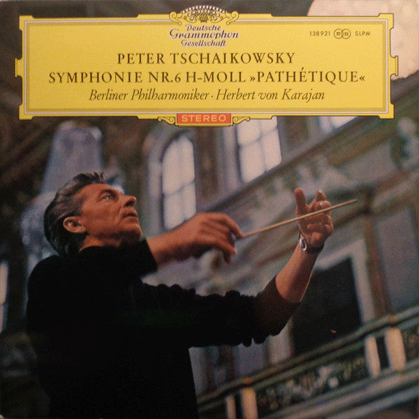 Herbert von Karajan - Tchaikovsky Symphonie Nr. 6 Pathétique - Mint- LP Record 1964 Deutsche Grammophon Original Press Red Stereo Tulip Label Vinyl - Classical - Shuga Records