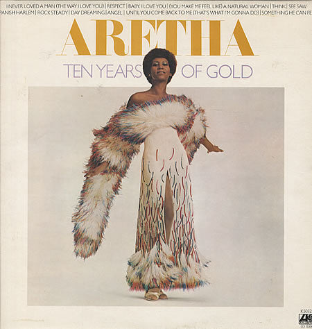 Aretha Franklin – Ten Years Of Gold - VG+ LP Record 1976 Atlantic USA Vinyl - Soul / Funk / R&B