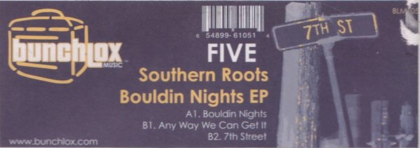 Southern Roots ‎– Bouldin Nights EP - New 12" Single Record 2002 Bunchlox Music USA Vinyl - Chicago House / Deep House