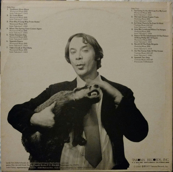 John Fahey - The Best Of John Fahey 1959 - 1977 - Mint- LP Record 1977 Takoma USA Original Vinyl - Folk / Blues / Acoustic - Shuga Records