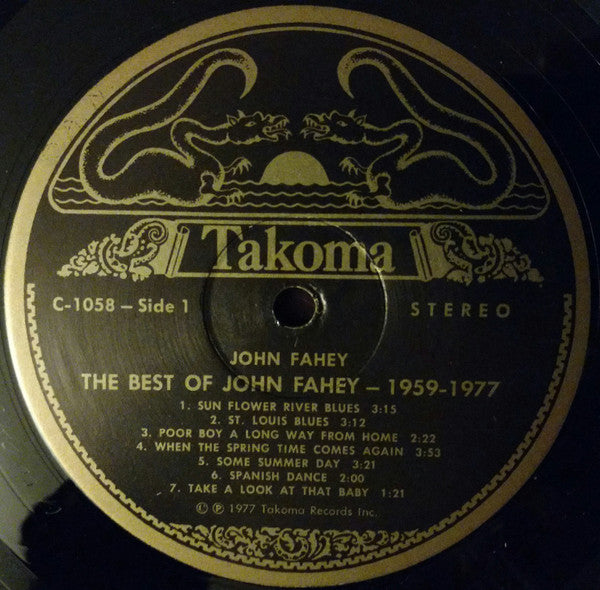 John Fahey - The Best Of John Fahey 1959 - 1977 - Mint- LP Record 1977 Takoma USA Original Vinyl - Folk / Blues / Acoustic - Shuga Records
