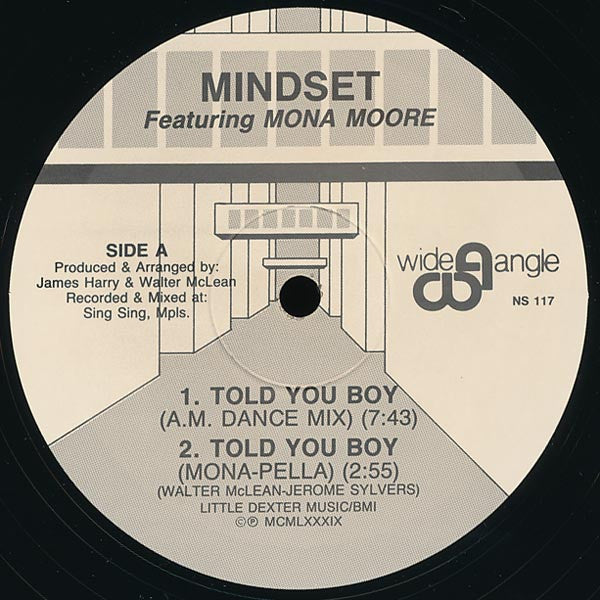 Mindset Featuring Mona Moore - Told You Boy - VG+ 12" Single Record 1989 Wide Angle USA Vinyl - House / Freestyle - Shuga Records