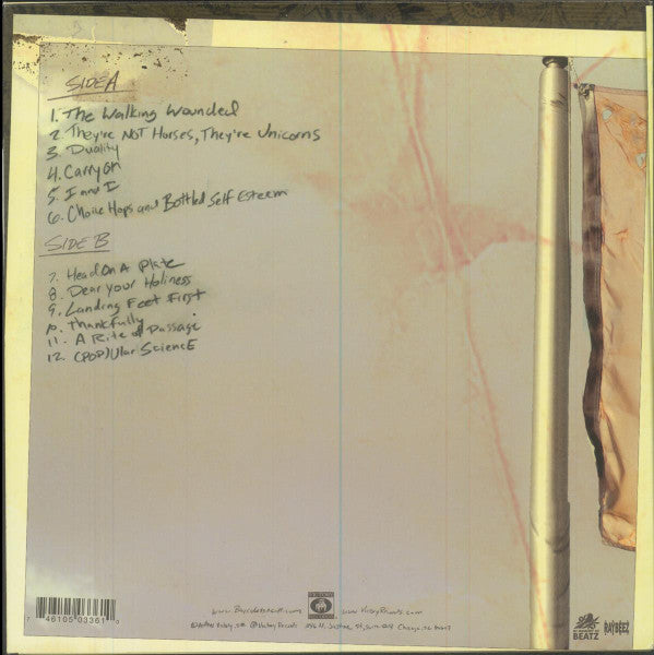 Bayside - The Walking Wounded - Mint- LP Record 2014 Victory USA Orange Vinyl, Insert & Download - Pop Punk / Emo - Shuga Records