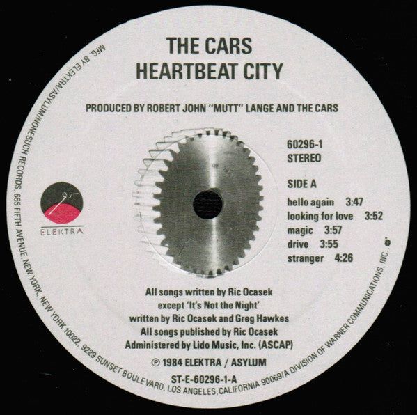 The Cars - Heartbeat City - VG+ LP Record 1984 Elektra USA Original Vinyl - Pop Rock / New Wave - Shuga Records