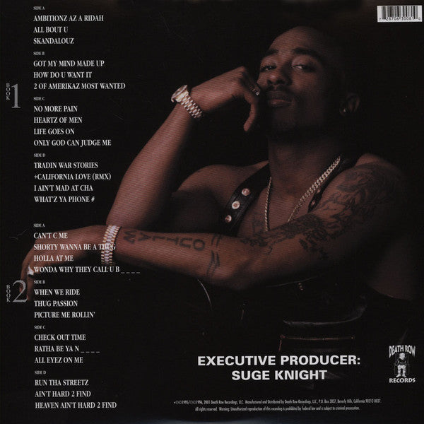 2Pac - All Eyez On Me (1996) - VG+ 4 LP Record 2001 Death Row USA RARE Vinyl - Hip Hop / G-Funk - Shuga Records