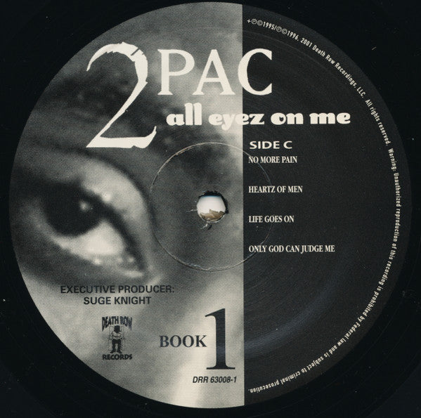 2Pac - All Eyez On Me (1996) - VG+ 4 LP Record 2001 Death Row USA RARE Vinyl - Hip Hop / G-Funk - Shuga Records