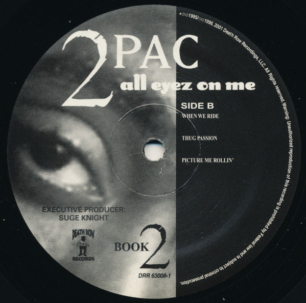 2Pac - All Eyez On Me (1996) - VG+ 4 LP Record 2001 Death Row USA RARE Vinyl - Hip Hop / G-Funk - Shuga Records