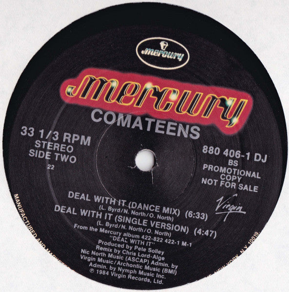 Comateens - Don't Come Back - Mint- 12" Single Record 1984 Mercury USA Promo Vinyl - Electro / Synth-pop - Shuga Records