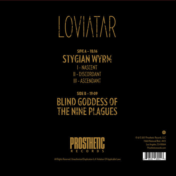 Loviatar - Loviatar - New LP Record 2017 Prosthetic Gold with Black Swirl Vinyl & Insert - Post Rock / Doom Metal - Shuga Records