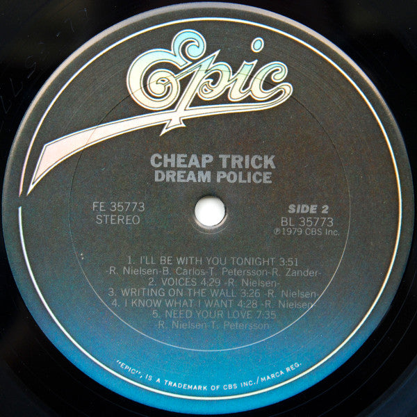 Cheap Trick - Dream Police - VG+ LP Record 1979 Epic USA Original Vinyl - Power Pop / Pop Rock - Shuga Records