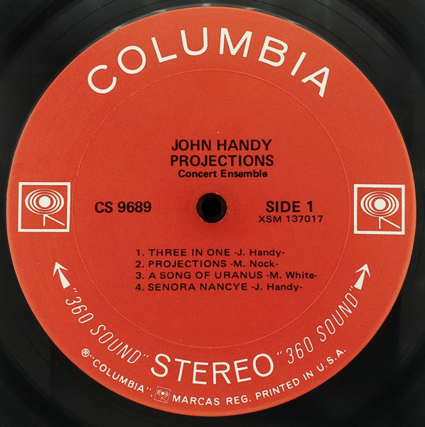 John Handy Concert Ensemble - Projections - Mint- LP Record 1968 Columbia USA Original Vinyl - Jazz / Post Bop - Shuga Records