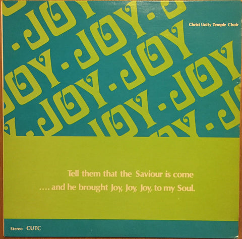 The Christ Unity Temple Choir – Tell Them That The Saviour Is Come - VG+ LP Record 1970s Private Press USA Vinyl - Chicago Gospel - Shuga Records