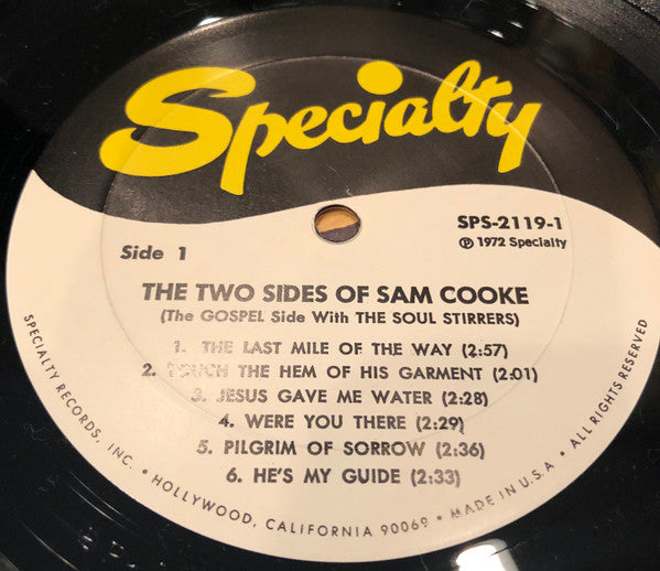Sam Cooke – The Two Sides Of Sam Cooke - VG+ LP Record 1972 Specialty USA Vinyl - Soul / R&B / Gospel - Shuga Records