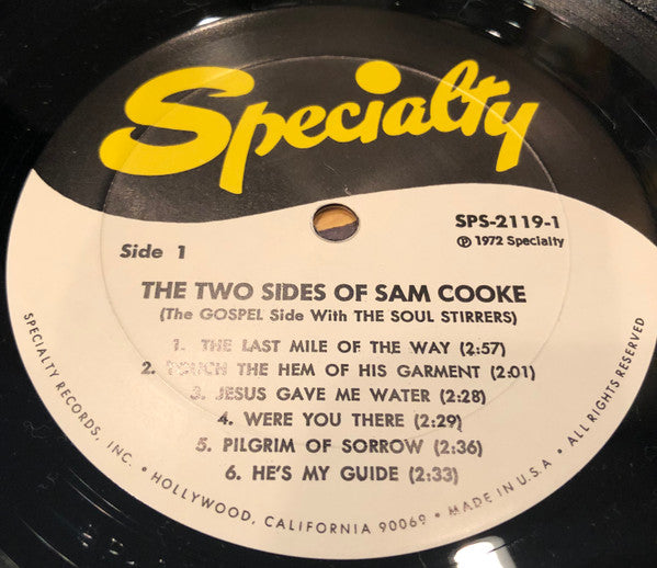 Sam Cooke – The Two Sides Of Sam Cooke - VG+ LP Record 1972 Specialty USA Vinyl - Soul / R&B / Gospel