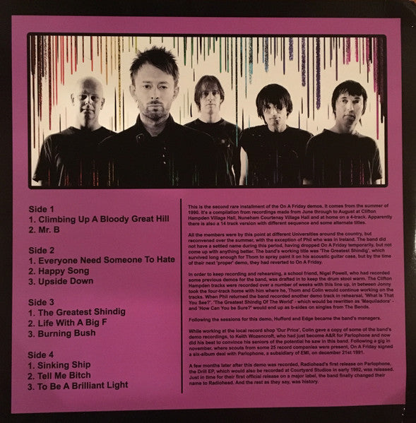 Radiohead - On A Friday Demos II - Mint- 2 LP Record 2017 German Purple Marbled Vinyl - Alternative Rock - Shuga Records